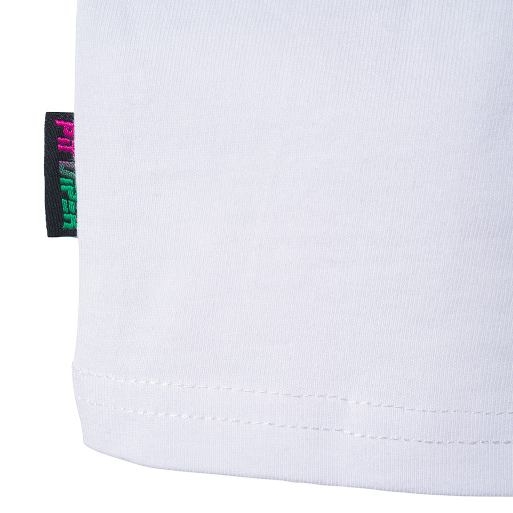White Artificial Crop Tee image 3