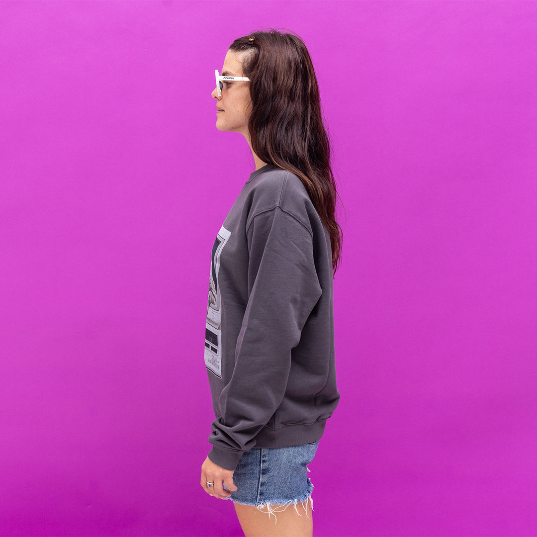 Meowcrosoft Crew Neck Sweatshirt image 3