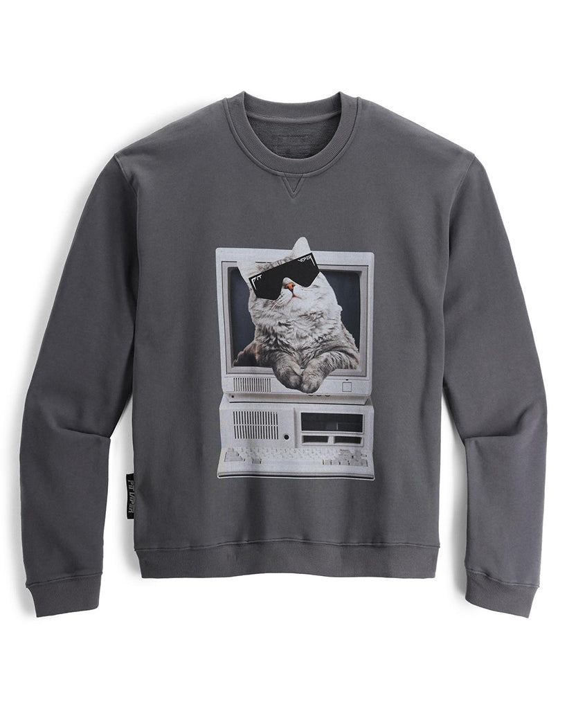 Meowcrosoft Crew Neck Sweatshirt - XXL image