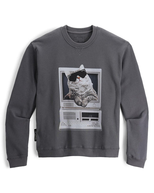 Meowcrosoft Crew Neck Sweatshirt image 0